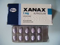 Box of xanax pills